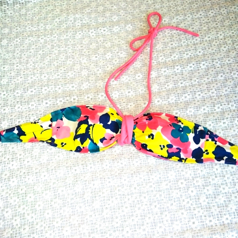 HOLLISTER Convertible Bandeau Floral Top